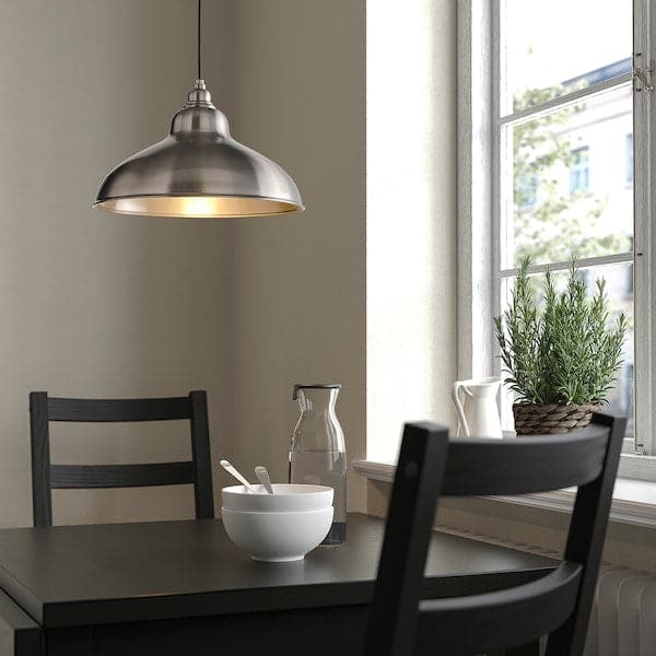 ANKARSPEL - Pendant lamp, pewter effect, 38 cm - best price from Maltashopper.com 10490084