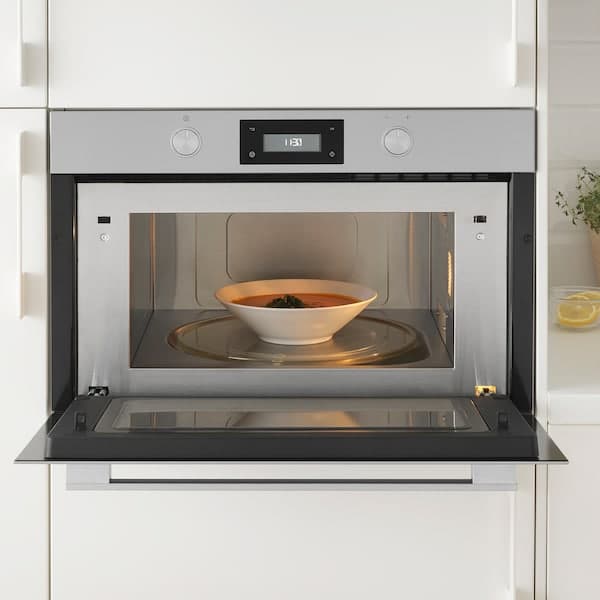 ANRÄTTA - Microwave oven, IKEA 500 stainless steel - best price from Maltashopper.com 70411767
