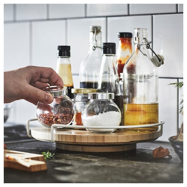 Ikea APTITLIG - Lazy Susan, organizer bamboo, 28 cm