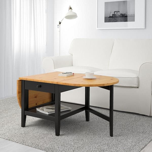 ARKELSTORP - Coffee table, black, 65x140x52 cm - best price from Maltashopper.com 30260807