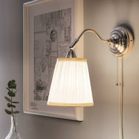 ÅRSTID Wall lamp - nickel/white , - best price from Maltashopper.com 60163876