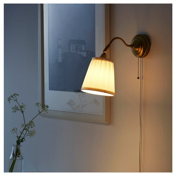 ÅRSTID Wall lamp - brass/white , - best price from Maltashopper.com 50321386
