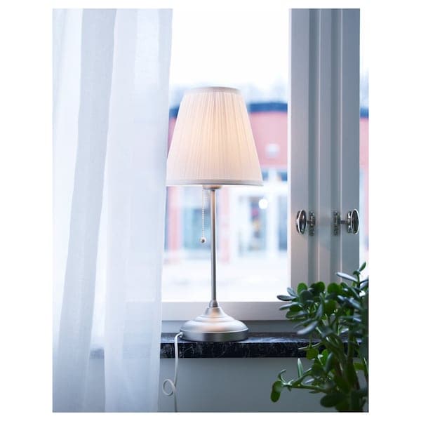 ÅRSTID Table lamp - nickel/white , - best price from Maltashopper.com 70280634