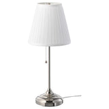 ÅRSTID table lamp, nickel-plated/white, 22 cm
