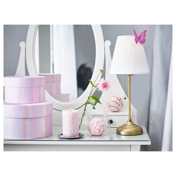 Ikea ÅRSTID Table lamp - brass/white ,