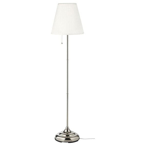 ÅRSTID Floor lamp - nickel-plated/white ,
