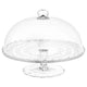 ARV BRÖLLOP serving stand with lid, clear glass, 29 cm