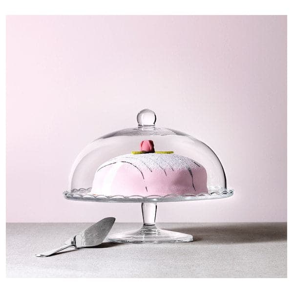 ARV BRÖLLOP - Serving stand with lid, clear glass, 29 cm - best price from Maltashopper.com 40125550