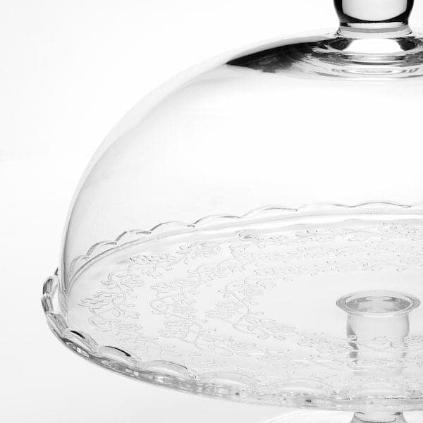 ARV BRÖLLOP - Serving stand with lid, clear glass, 29 cm - best price from Maltashopper.com 40125550