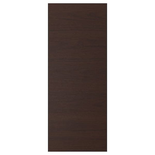 ASKERSUND - Door, dark brown ash effect, 40x100 cm