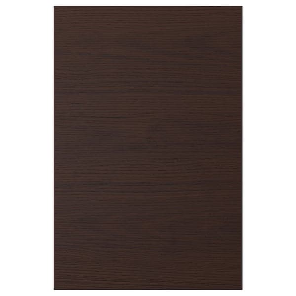 ASKERSUND - Door, dark brown ash effect, 40x60 cm - best price from Maltashopper.com 80425245