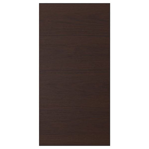 ASKERSUND - Door, dark brown ash effect, 40x80 cm