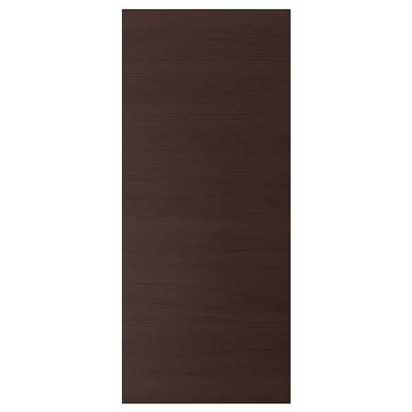 ASKERSUND - Door, dark brown ash effect, 60x140 cm - best price from Maltashopper.com 00425249