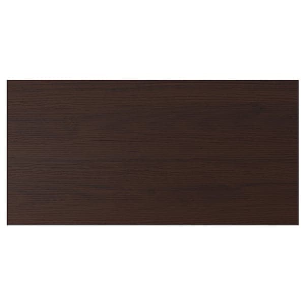 ASKERSUND - Drawer front, dark brown ash effect, 80x40 cm - best price from Maltashopper.com 90425264