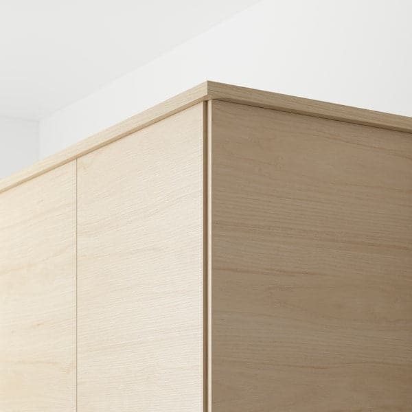 ASKERSUND - Rounded deco strip/moulding, light ash effect, 221 cm - best price from Maltashopper.com 80331850