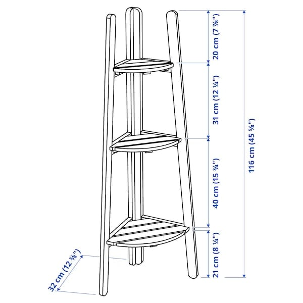 Ikea ASKHOLMEN - Plant stand, dark brown