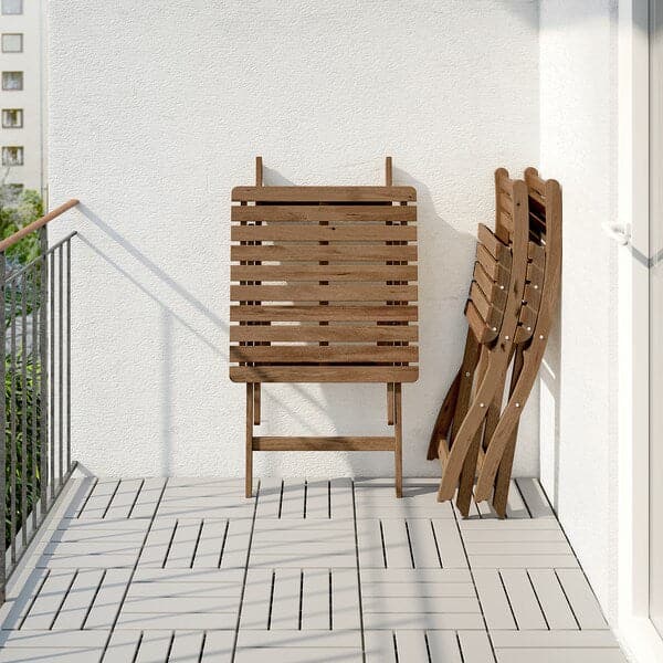 ASKHOLMEN Table+2 garden chairs - dove grey bite/Beige Kuddarna , - best price from Maltashopper.com 39286153