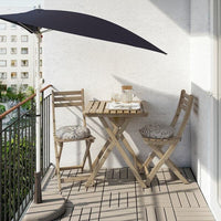 ASKHOLMEN - Table+2 chairs, outdoor, light brown stained , - best price from Maltashopper.com 29930059
