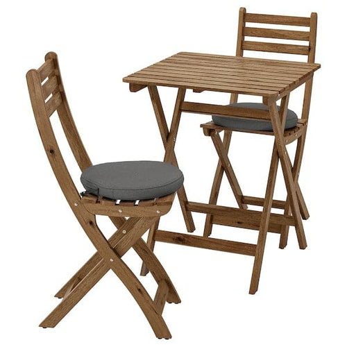 ASKHOLMEN - Folding table/2 chairs, garden ,