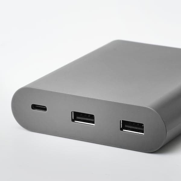 ÅSKSTORM USB Charger 40W - dark grey - Premium Power Adapter & Charger Accessories from Ikea - Just €25.99! Shop now at Maltashopper.com