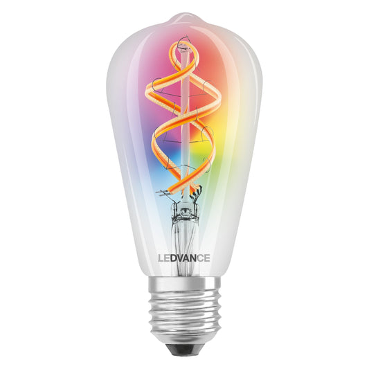 Bricocenter LED BULB SMART E27=30W EDISON TRANSPARENT RGBW