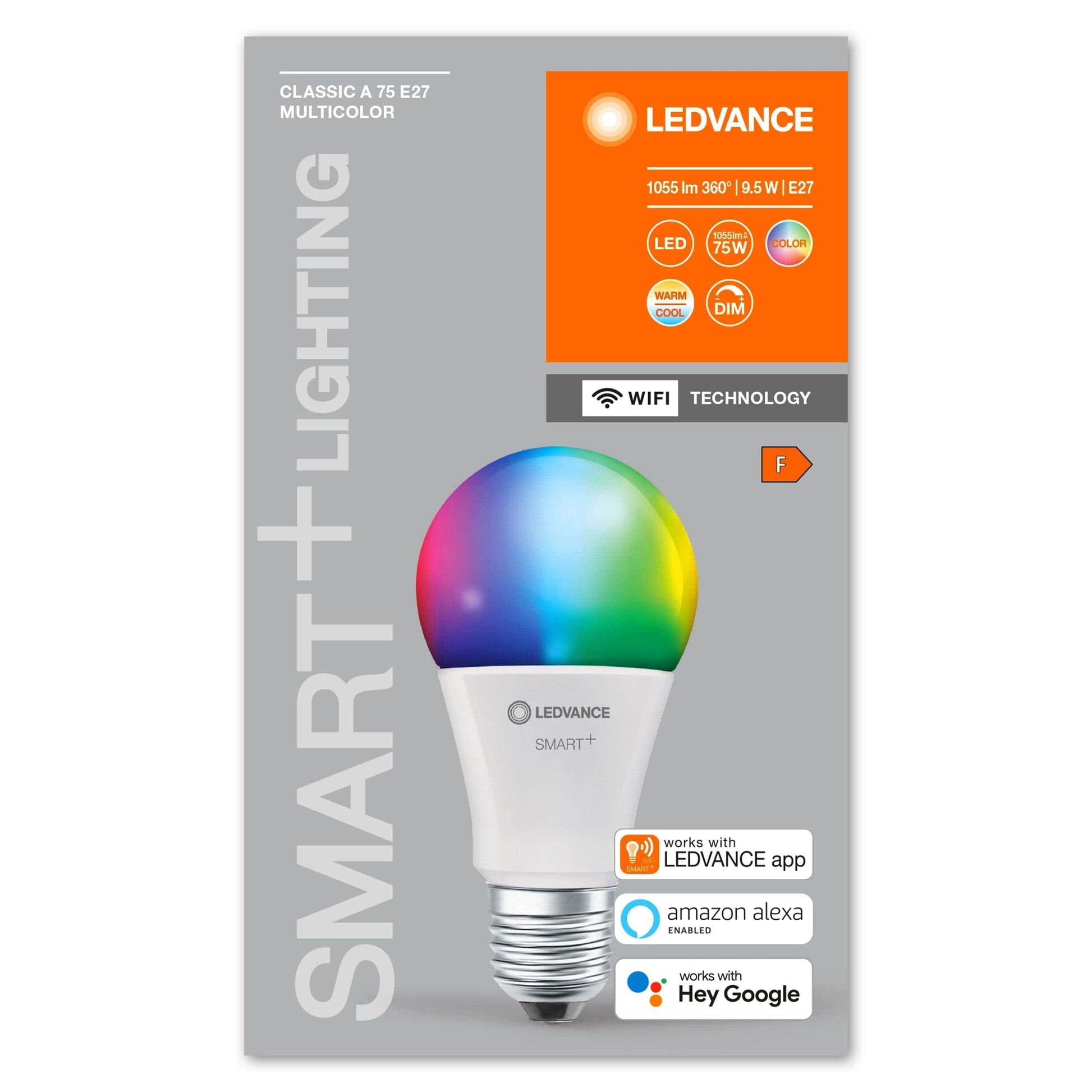 Bricocenter LED BULB SMART E27=75W FROSTED DROP RGBW