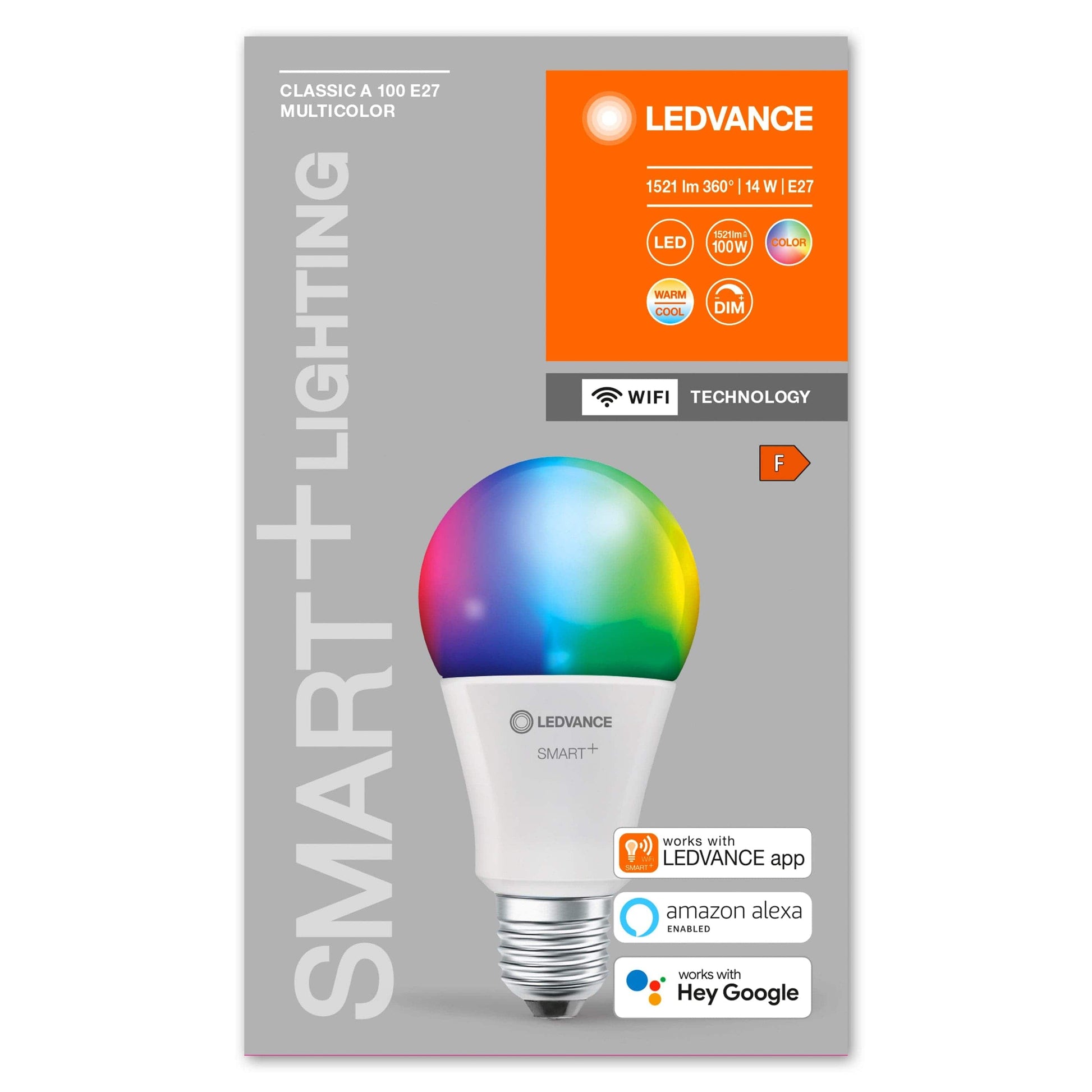 Bricocenter LED BULB SMART E27=100W FROSTED DROP RGBW