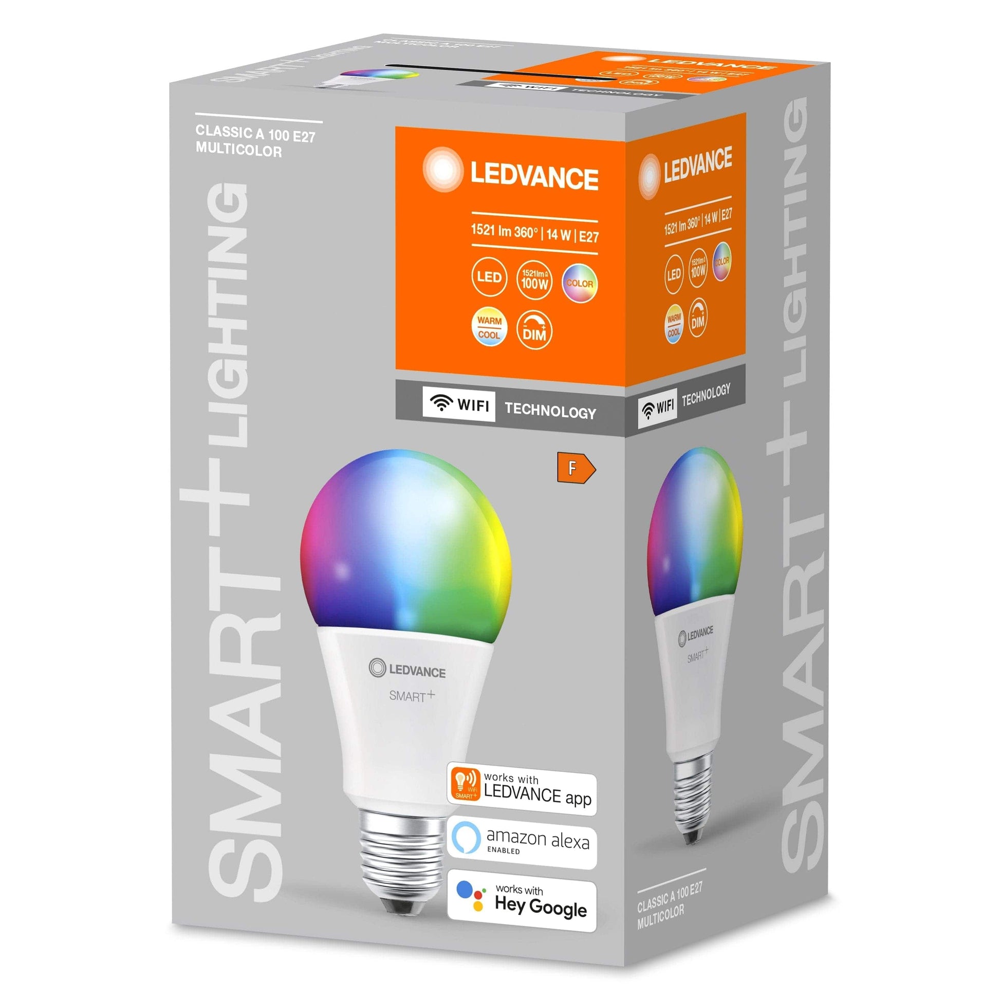 Bricocenter LED BULB SMART E27=100W FROSTED DROP RGBW