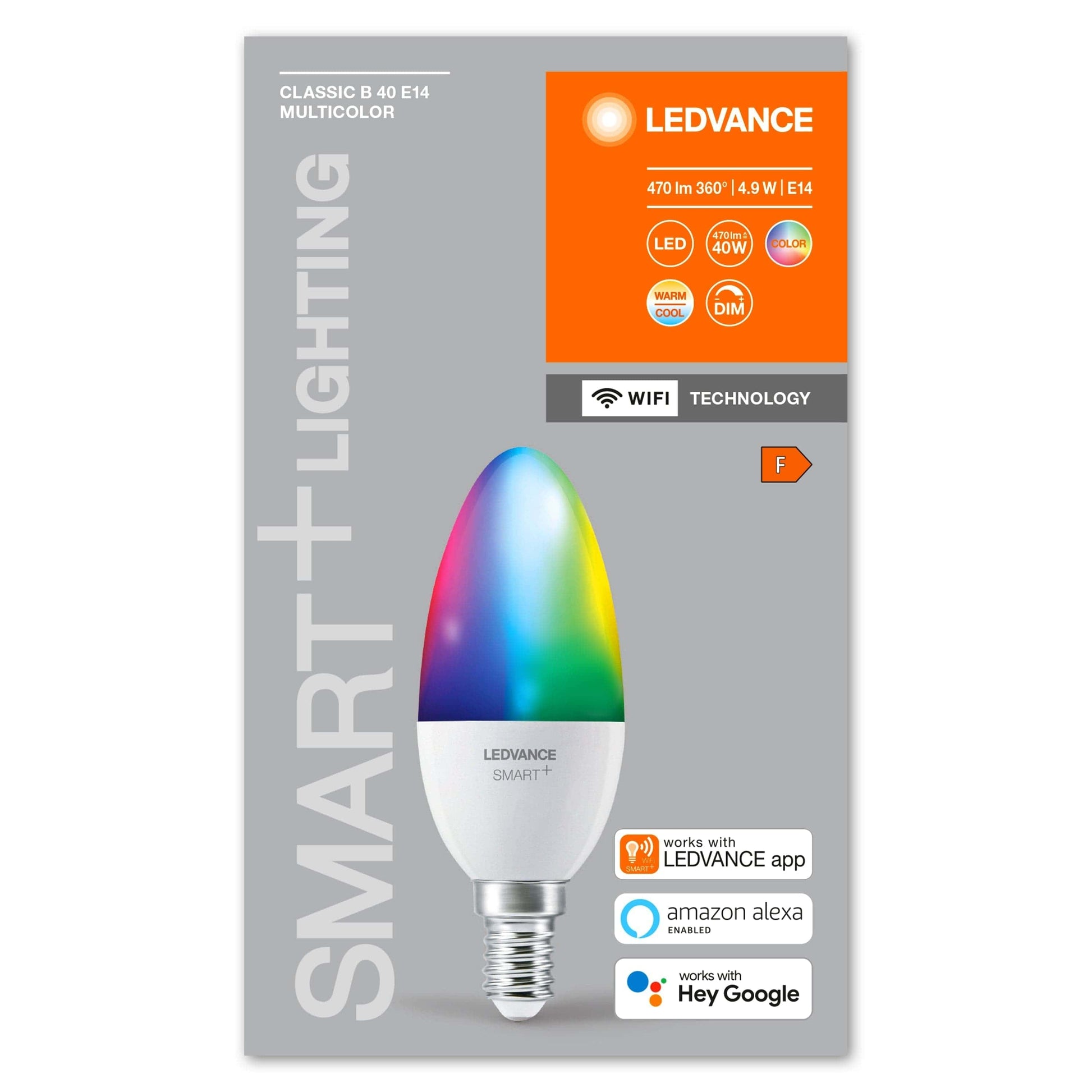 E14=40W CANDLE SMART LED BULB RGBW