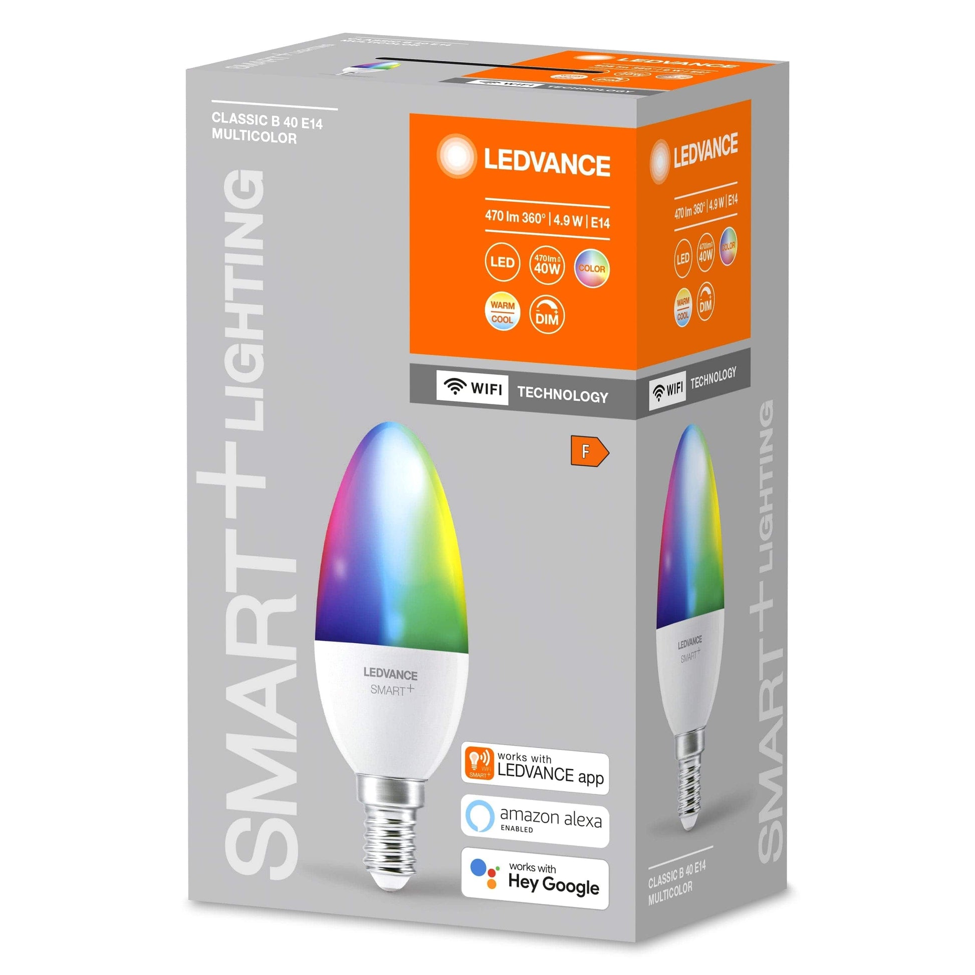 E14=40W CANDLE SMART LED BULB RGBW