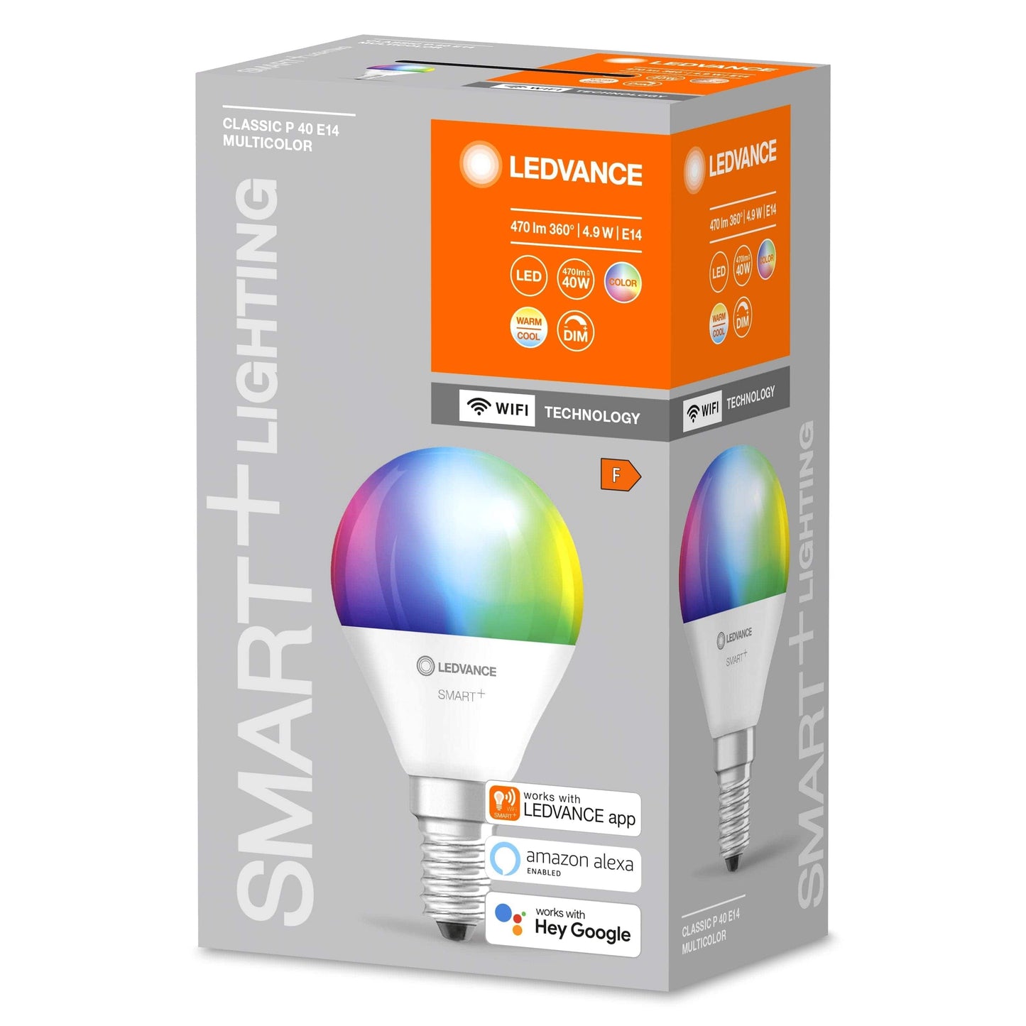 Bricocenter LED BULB SMART E14=40W FROSTED SPHERE RGBW