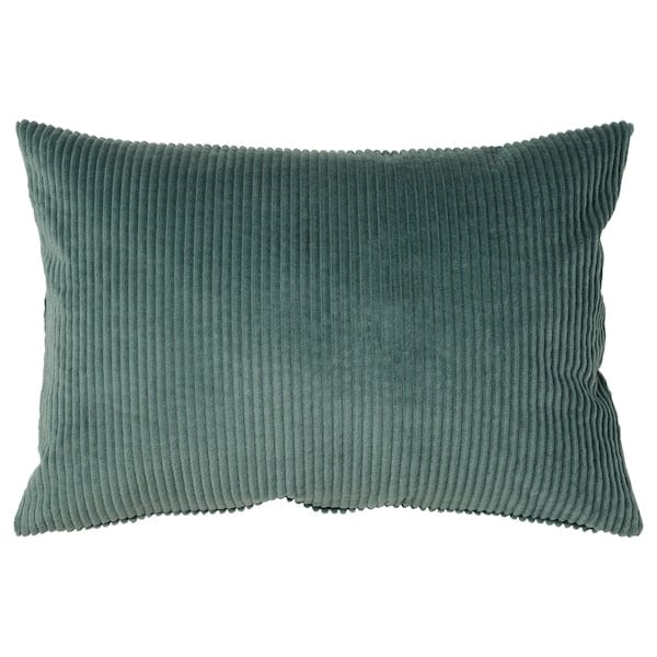Ikea ÅSVEIG - Cushion cover, dark grey-turquoise, 40x58 cm