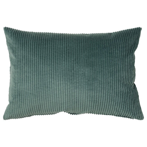 ÅSVEIG - Cushion cover, dark grey-turquoise, 40x58 cm