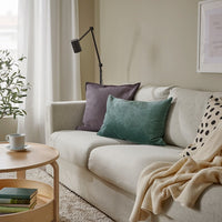 ÅSVEIG - Cushion cover, dark grey-turquoise, 40x58 cm - best price from Maltashopper.com 70572425