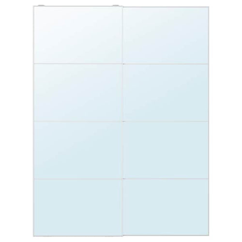 AULI - Pair of sliding doors, mirror glass, 150x201 cm