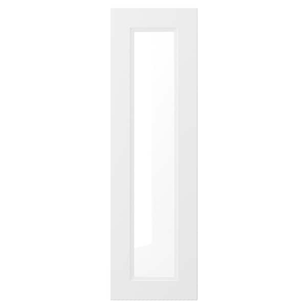 AXSTAD - Glass door, matt white, 30x100 cm - best price from Maltashopper.com 00408787
