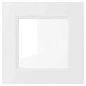 AXSTAD - Glass door, matt white, 40x40 cm - best price from Maltashopper.com 20408791