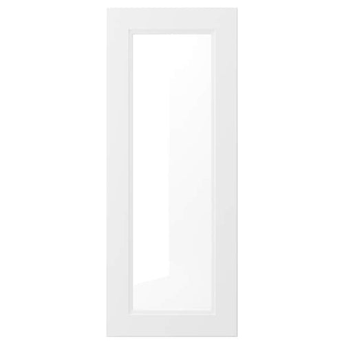 AXSTAD - Glass door, matt white, 40x100 cm