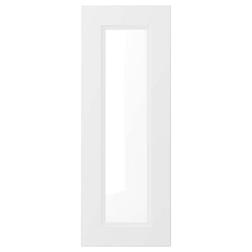 AXSTAD - Glass door, matt white, 30x80 cm