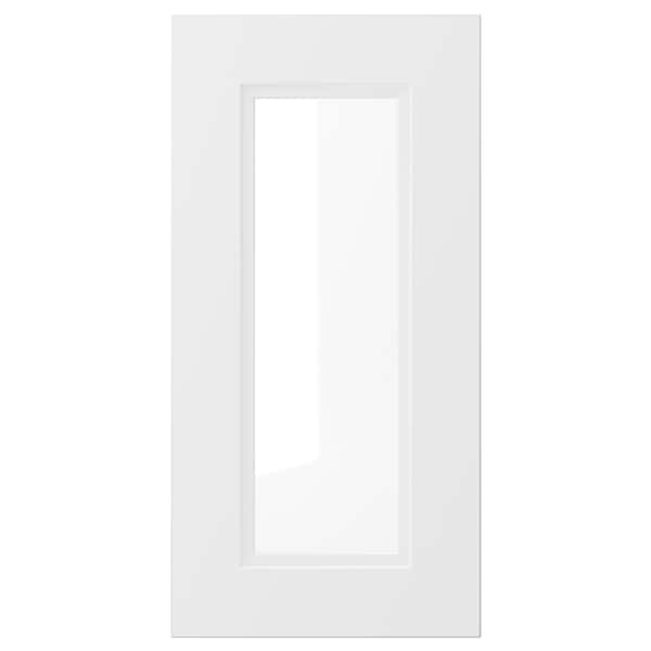 AXSTAD - Glass door, matt white, 30x60 cm - best price from Maltashopper.com 80408788