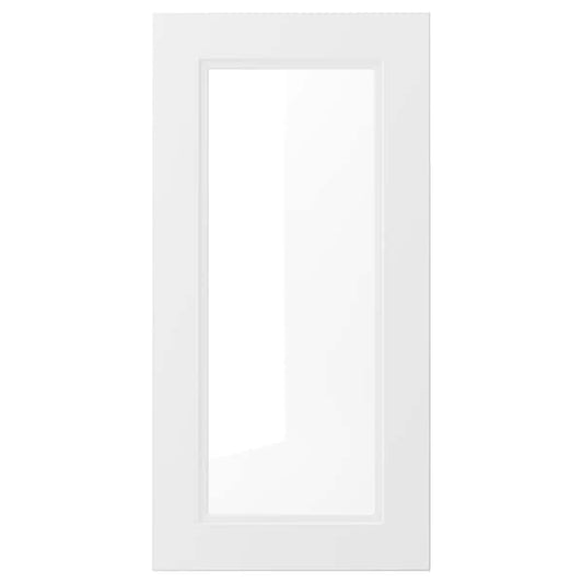 AXSTAD - Glass door, matt white, 40x80 cm - best price from Maltashopper.com 80408793