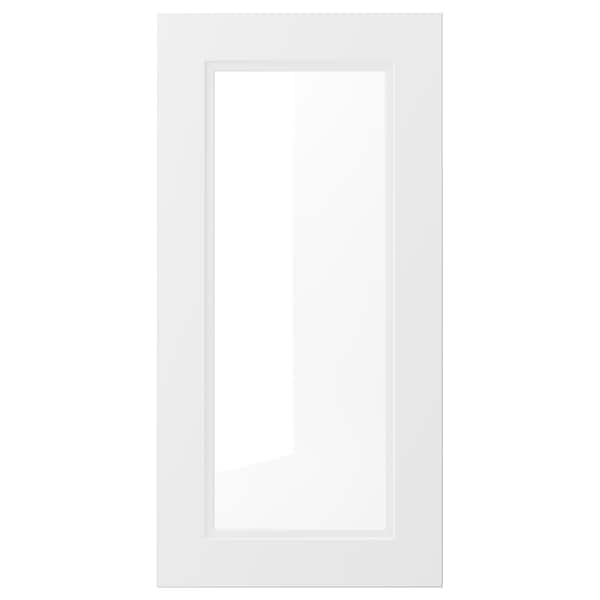 AXSTAD - Glass door, matt white , 40x80 cm - Premium Kitchen & Dining Furniture Sets from Ikea - Just €71.99! Shop now at Maltashopper.com