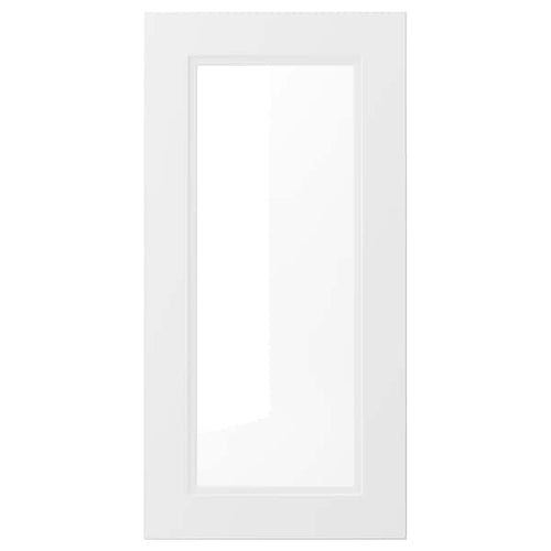AXSTAD - Glass door, matt white, 40x80 cm