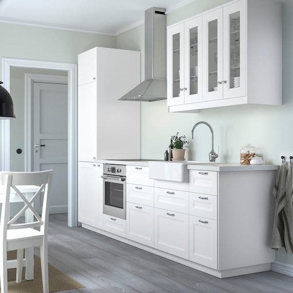 AXSTAD - Glass door, matt white, 40x80 cm - best price from Maltashopper.com 80408793