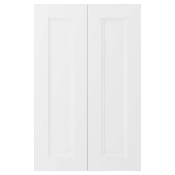 AXSTAD - 2-p door f corner base cabinet set, matt white, 26x80 cm - best price from Maltashopper.com 00408768
