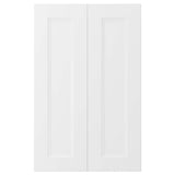 AXSTAD 2-p door f corner base cabinet set, matt white, 26x80 cm