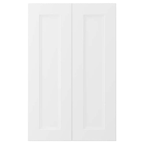 AXSTAD - 2-p door f corner base cabinet set, matt white, 26x80 cm