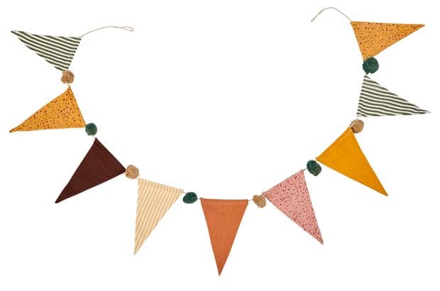 Casa FESTI Festoon of multicolored flags, L 160 cm