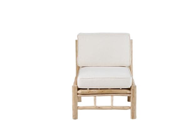 Casa PANTAI Natural lounge chair H 85 x W 70 x D 77 cm