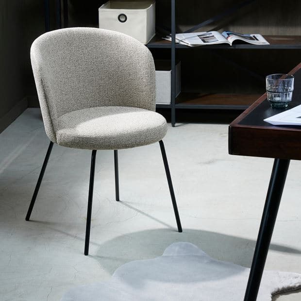 OLIVIER Beige table chair H 77 x W 46 x D 43 cm - best price from Maltashopper.com CS660093